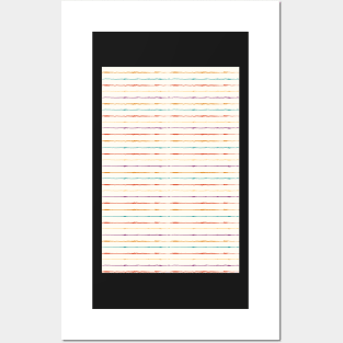 Colored lines pattern Posters and Art